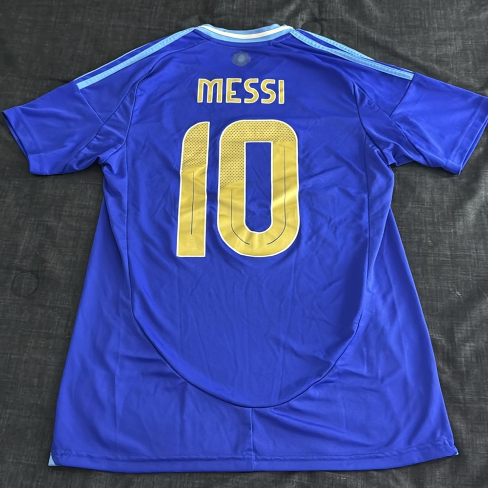 Argentina 🇦🇷 #10 Lionel Messi 2024 Copa América Edition Adidas Away Jersey